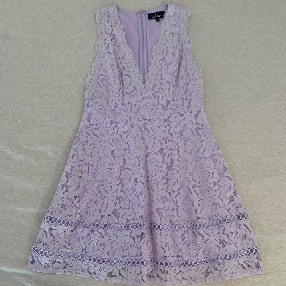 Lavender Lace Skater Dress